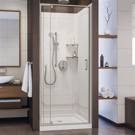 This <strong>shower kit</strong> from Allen+Roth provides a modern feel with finish options that. . Shower kits at lowes